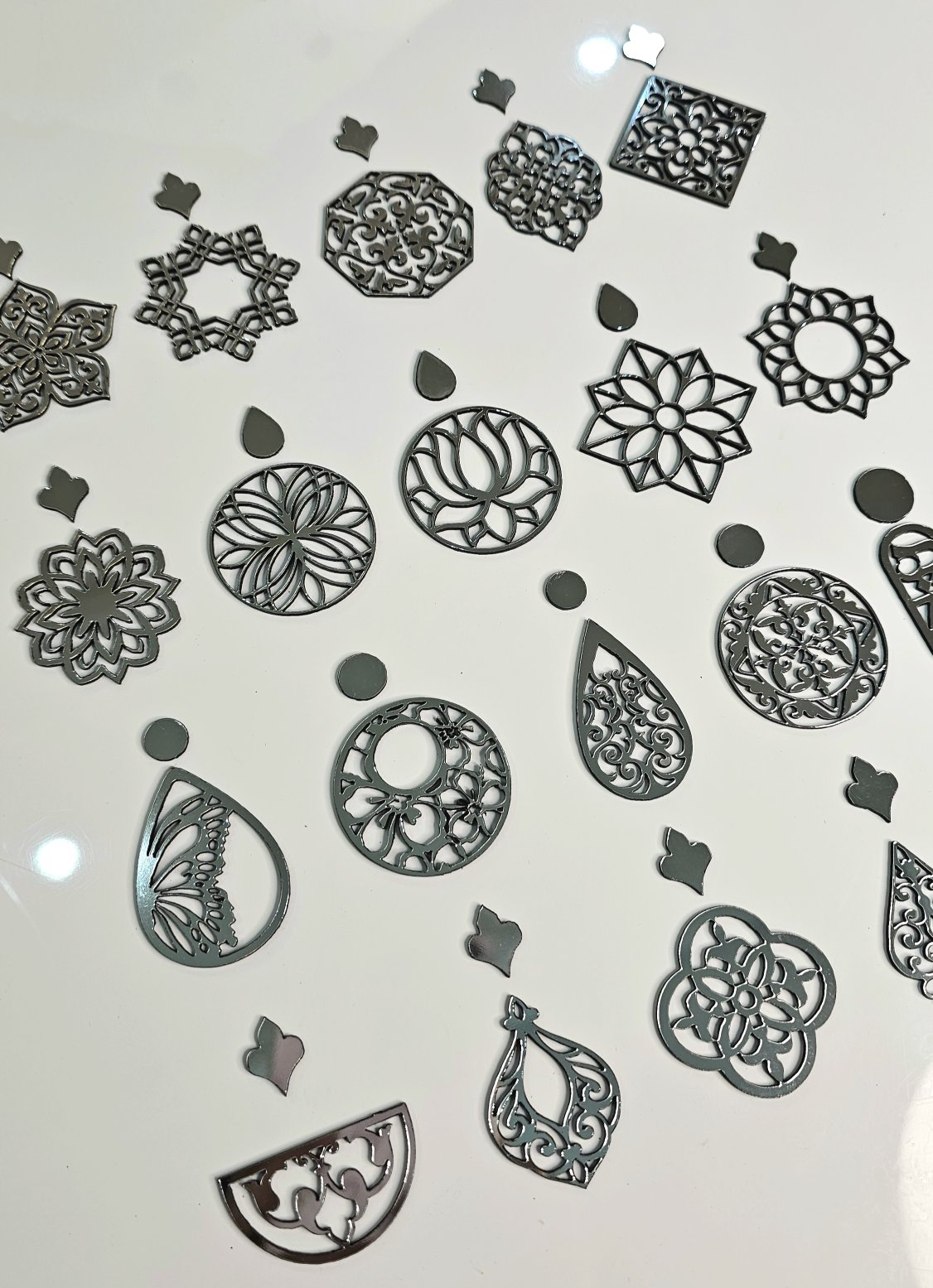 بیس مولتی استایل گوشواره((نقره ای))