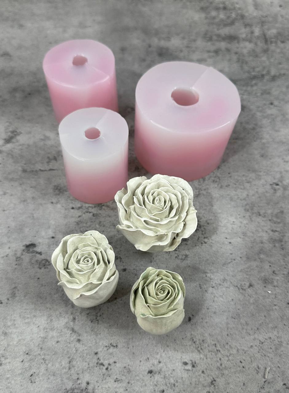 قالب حجمی گل رز 